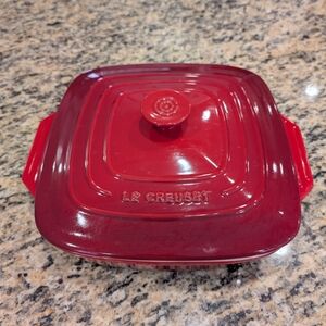 Le Creuset Red Square Casserole Dish